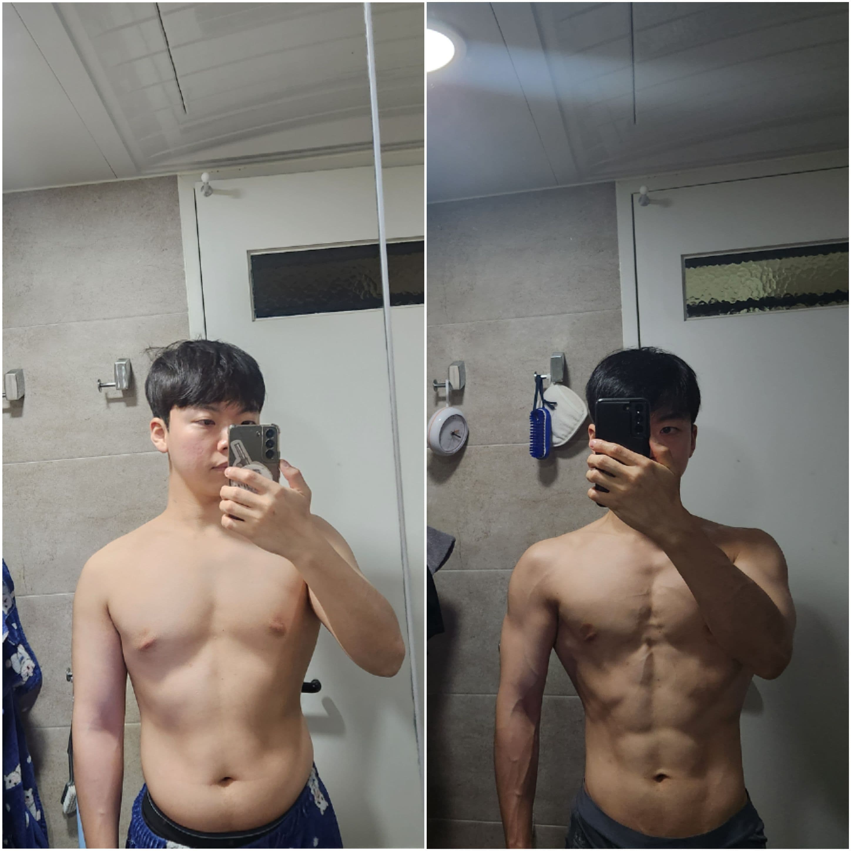 다이어트/근육량 증가 비포&애프터(PT 40회) Before & After